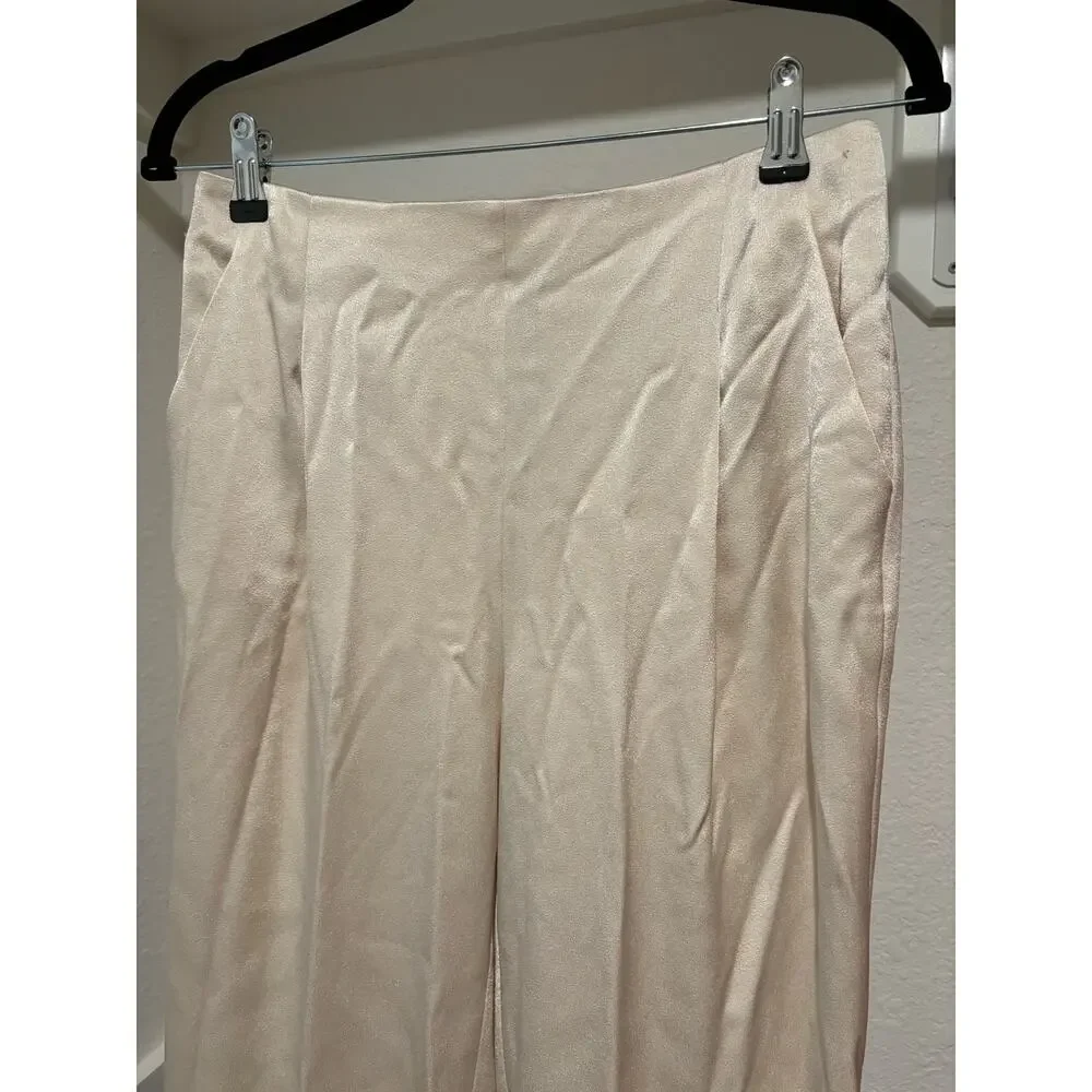 ALICE + OLIVIA JESSIE SLIM PANT in Champagne Sz 6 - Picture 7 of 13